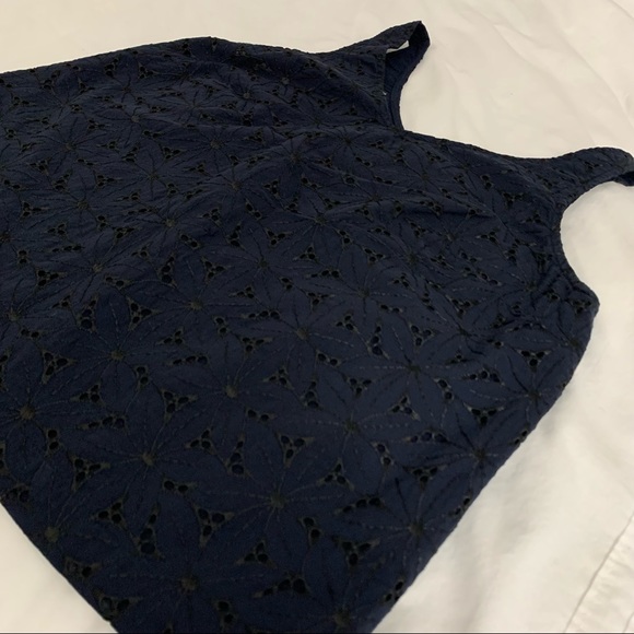 A New Day—Navy and Black Eyelet Tank Top—Size XS - Picture 4 of 10
